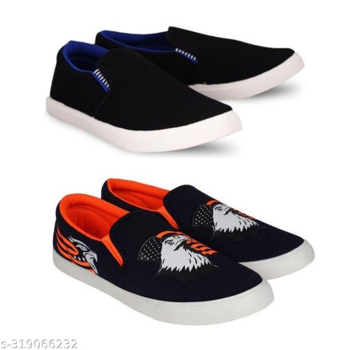 Pack of 2-2s combo shoes for men| black red-blue black- t blue combo shoes in color| comfortable and walking shoes for men