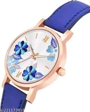 Best Quality Festive Season Flower Designer Round Dial Attractive Leather Belt Women Watches Combo Pack of 2 Watches combo for women stylish girl watches combo pack of 2 analog watches combo wrist watches combo watches for girls stylish watches Set