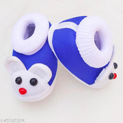 Tarun Child Care Baby Booties Baby Shoes for Any Occasions, Festive-0 to 10 Months Unisex-Multicolor ( Pack of 3)
