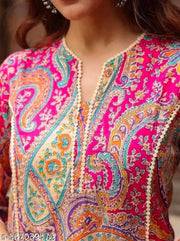 LACE KURTI pink
