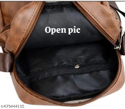 Unisex Sling Bag Tan Color