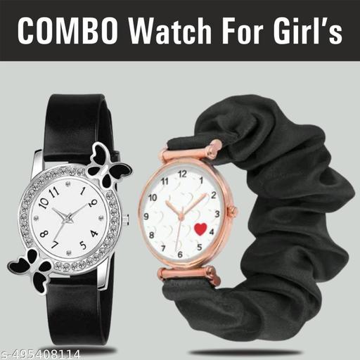 Butterflly Black | Heart Dial | Ribbin Belt(Combo)