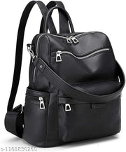 Convertible Korean-Inspired Leather Shoulder Purse Backpack