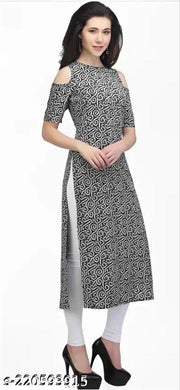 Polyster/Crepe fabric-Beautyfull kurti for women
