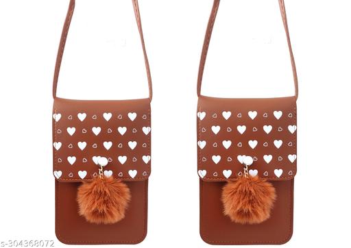 MAHABAL Sling Bags for Women Latest |Crossbody Bag | Phone Bag Stylish PU Leather.Mobile Cell Phone Holder Pocket Purse Wallet Mini Shoulder Bags Ideal Gift for Women(pair of 2 sling)