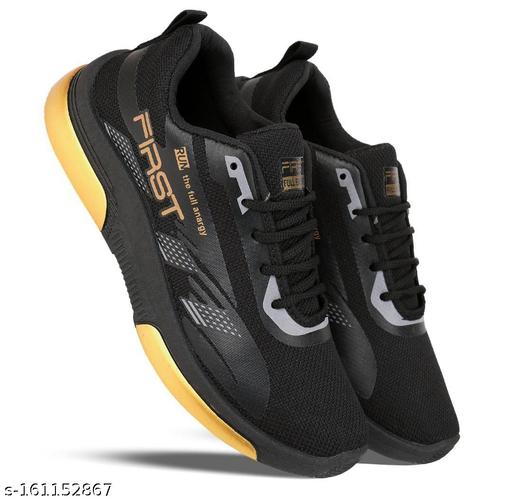 FITLER Unisex Kids Running Sports Shoes for Boys & Girls (Black)