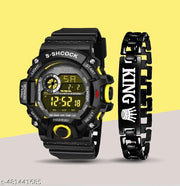 Stylish Premium look Round Dial Wrist Sports Watch with Bracelet