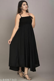 Kair Elastic Maxi Anarkali dress