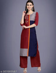 Beautiful American Crepe Printed Kurti For Beautiful  Women