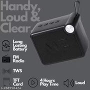 M406SP (Portable Bluetooth Speaker) Dynamic Thunder Sound, 1200mAh Battery 5w Bluetooth Speaker (Black, Stereo Channel)