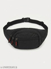 Holdex Trendy Casual Crossbody Sling Bag and Waist Belt Bag waist pouch, fanny pack for men, waist bag for women, black waist pouch, travel belt bag, sling bag for men, hip bag, running waist pouch, casual waist pack, waterproof waist bag