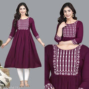 Anarkali High Demand New Trendy Embroidery Kurti