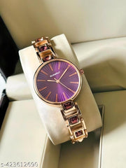 Watch for Women,Watch for Girl ,Waterproof Women Wrist Watches Purple Dial diamond Studded watch Formal,Casual,Festive,Partywear,Wedding,Western Party