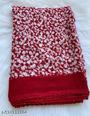 Georgette Printed Saree(With Dori Border)
