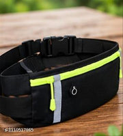 Running Belt Waist Pack Bag, Workout Gear, 3 Pockets Gym Fitness Fanny Pack for Phone, Cell Phone Holder for Running, Jogging Pocket Belt for Women & Men, Running Accessories