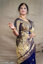 Woven Banarasi Jacquard Saree