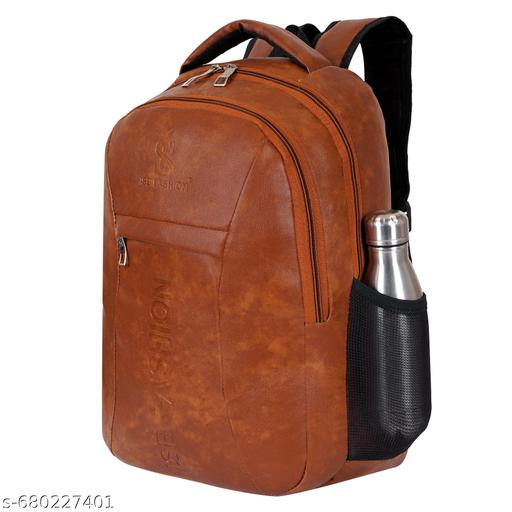 Unisex 25 Liters Laptop Backpack Bag Stylish Pu Leather School/College/Office & Travels