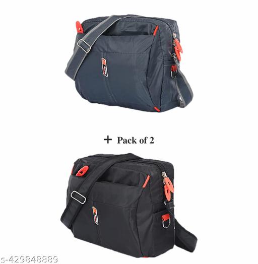 Pack of 2 Stylish Waterproof Shoulder Sling Bags for Men & Women | Travel, Office, College, Multipurpose Crossbody Bags