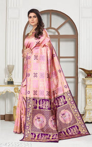 cotton silk jacquard with blouse