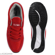 CLYMB Casual Sport for Men | Stylish Lace-Up Sneakers with Cushioned Insole | Comfortable Walking Shoes with Rounded Front Running shoes