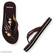 Women's Comfortable Trending Stylish Slippers And Flipflop Slippers Flip Flops Set of 2 combo