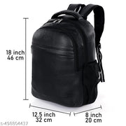 Medium 30 L Laptop Backpack For Men and Women Vegan Leather School College Bag