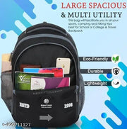 Large Stylish 35L Waterproof Laptop Backpack for Men & Women - Office, School, college, with free LED watch