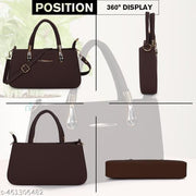 Latest Trendy Branded Dark Brown Handbag For Girls and Women's