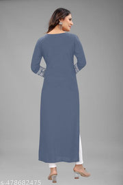 Kurti  for women in rayon Embroiderd  fabric| kurti and  | MOST DEMAND KURTI| Embroiderd  Kurti  rayon  Kurtis