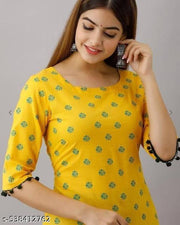 "YellowLong Kurti for Woman and Girls | Trending Daily Wear Kurti | Best Kurti for Every Season 2025"