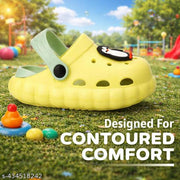 FASMANIA Penguin Kids Clogs for Boys & Girls | Soft Sole Lightweight Baby Slippers