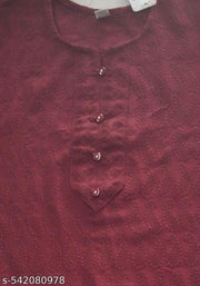 CHIKKEN-KURTI-MARUN