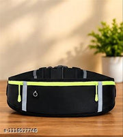 Running Belt Waist Pack Bag, Workout Gear, 3 Pockets Gym Fitness Fanny Pack for Phone, Cell Phone Holder for Running, Jogging Pocket Belt for Women & Men, Running Accessories