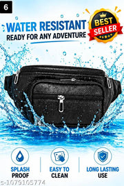 Men’s Premium Multi-Pocket Waist Bag | Crossbody Belt Bag | Travel & Daily Use