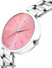 New Fancy Solid Dial Attractive Metal Chain Attractive Bracelet Analog Watch for Women