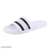 Men Flip Flop Slides Slippers (White)