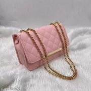 Sling bag | Women's Pu Formal Casual Stylish Shoulder Crossbody Sling Handbag With Double-handle Non-Detachable strap For Women & Girl