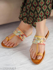 Women casual flats Yellow