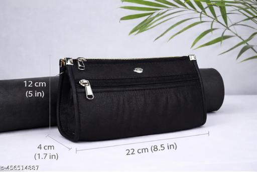 Flikker: Stylish Women’s PU Leather Hand Purse for ladies - Compact Mini Coin Clutch Wallet Bag Daily Use, Multi Zip Women Clutch Bag Mobile Purse for Girls Under 200 (Black, Pack of: 1)