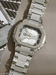 Stylish Stainless Steel Silver Analog Watch For Men's and Analog Watch for Boy's