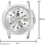Day & Date Function Watch With Stainless Steel Chain Analog Watch - For Men & Boy