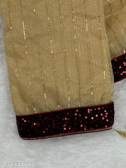 Premium Sequins Embellished Saree with Designer Heavy Work Blouse Piece | Wedding, Cocktail, Reception & Festive Wear Saree for Women