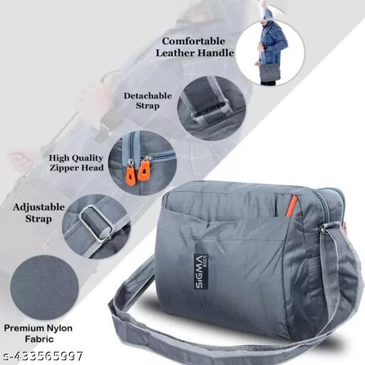 Grey Men Sling Bag