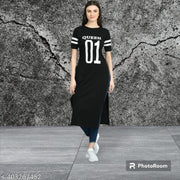 01 PRINTED KURTI BLACK