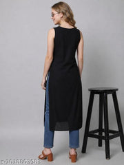 Straight Sleeveless Kurti for women