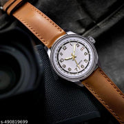 Dual Time Date Display Radium Dial Magnetic Belt Analog Watch,ONIR Premium Quality Quartz Analog Watch for Men, Glass Date Display Dial,