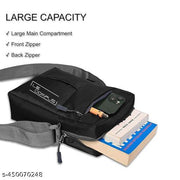 Nylon Sling Bag for Men and Women for travel with inner Pocket and Adjustable Strap, Utility Storage Side bag