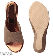 Synthetic Heel Sandals