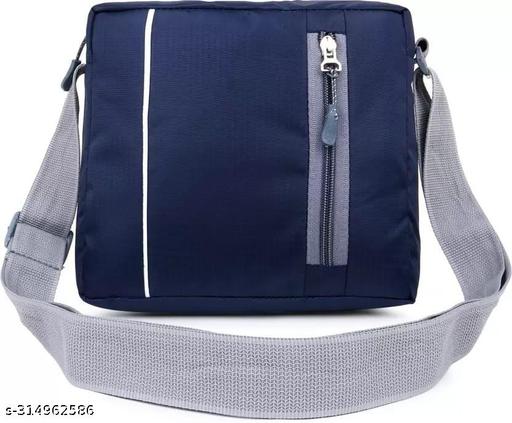Fancy Craft Men & Women Blue Sling Bag - Extra Large