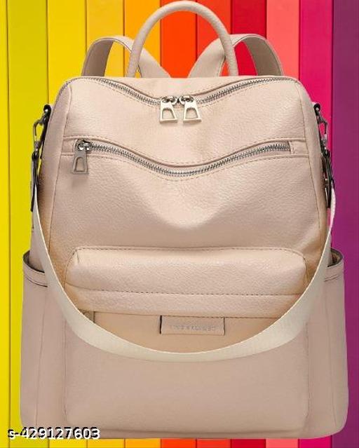 MomsyStore Women Leather Backpacks For Daily Travel Daypacks
